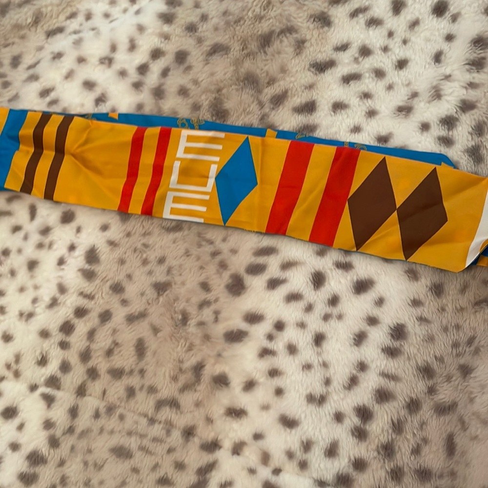 MCM colorful scarf/ can be used as a Bandeau as well